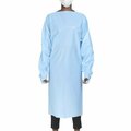 Mckesson Open Back Over-the-Head Protective Procedure Gown, Universal, Blue, 75PK 18-8576A